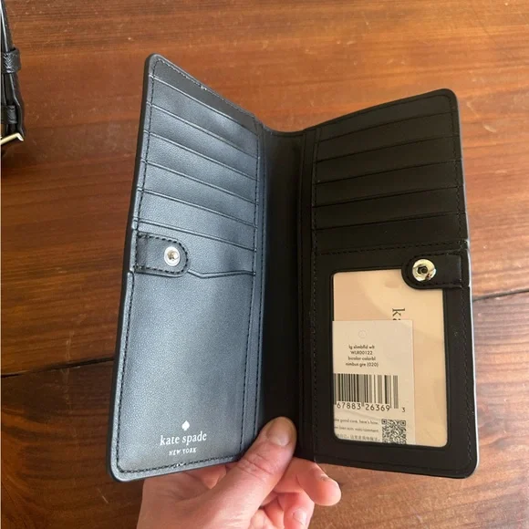 Kate Spade Staci Medium Satchel + Large Slim Bifold Wallet Matching Set - Picture 11 of 11